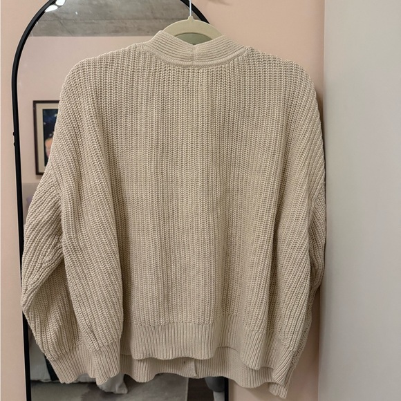 Gap Shaker-Stitch Cardigan 100% Cotton, button v-neck - Picture 4 of 8